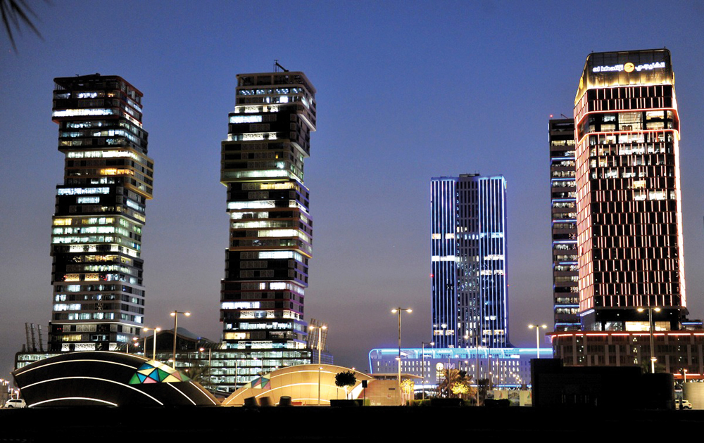 A file photo of the buildings seen in Lusail, Qatar.