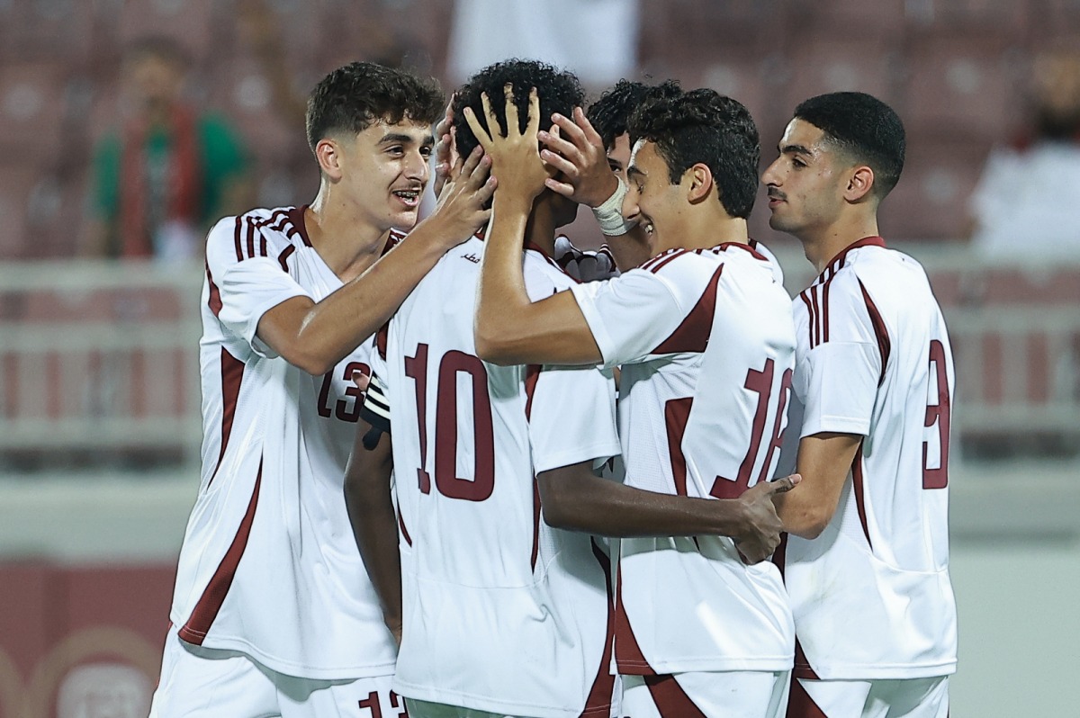 Qatar beat Singapore during the AFC U-20 Asian Cup China 2025 Qualifiers at the Abdullah Bin Khalifa Stadium-Qatar on September 25, 2024. (Photo by Rajan Vadakkemuriyil / The Peninsula)