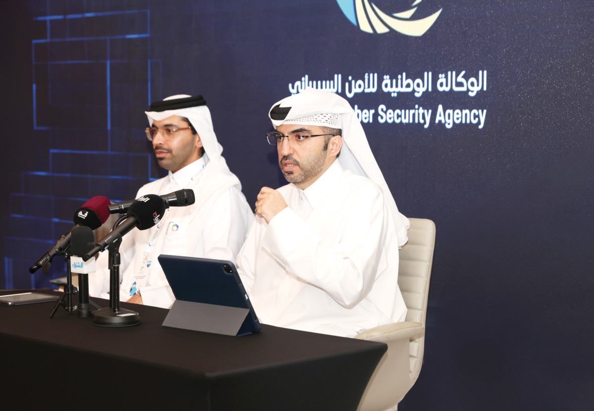 NCSA officials address a press conference on National Cyber Drill. 