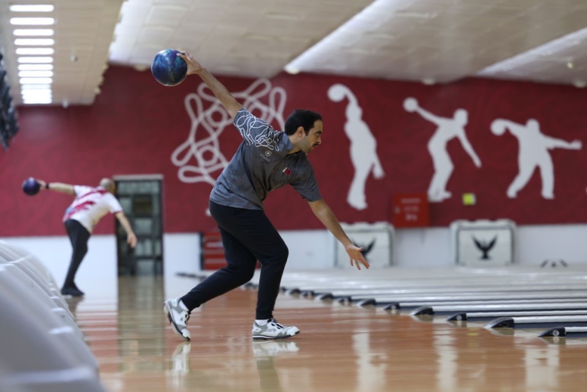Bowlers in action during the opening day of the tournament. 