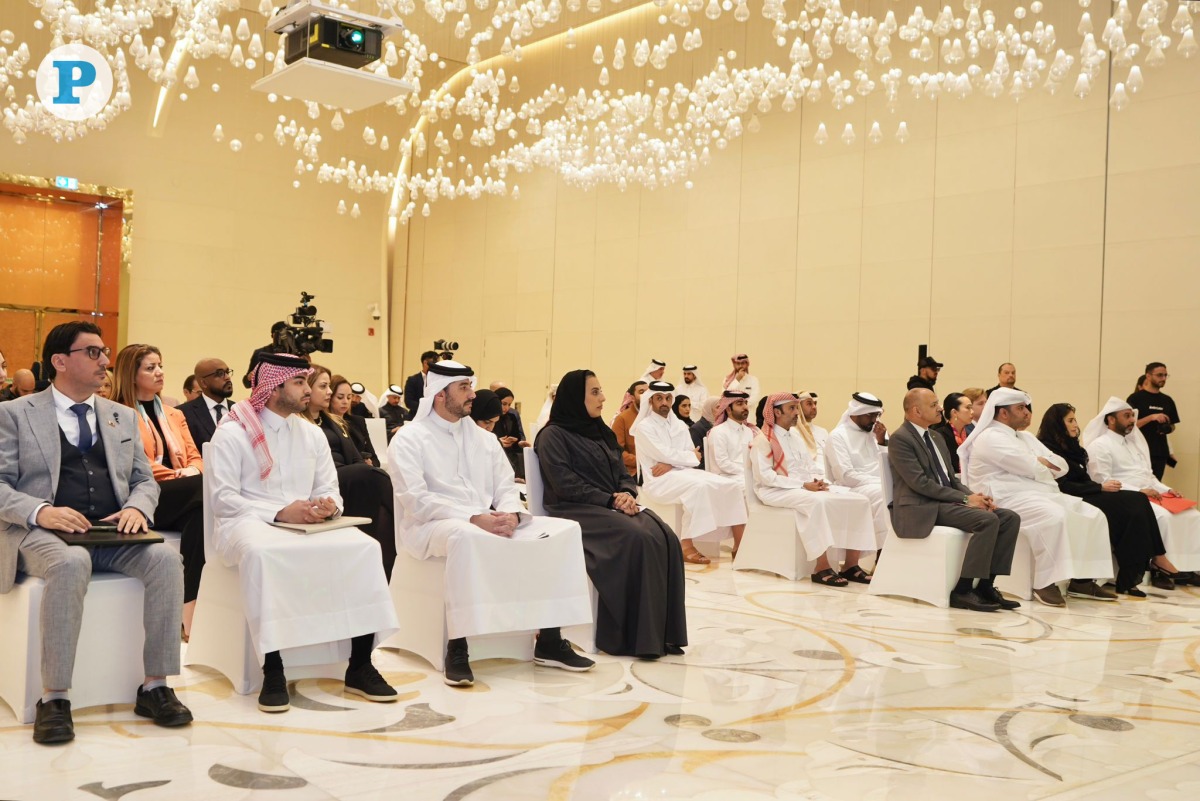 Officials at the press conference announcing the Mentor Arabia Gala Dinner 2025 at Fairmont Doha, yesterday. Pic: Ahmed Barakat / The Peninsula