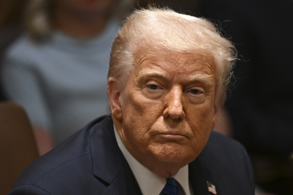 US President Donald Trump at the White House on March 25, 2025. (Photo by John McDonnell for The Washington Post)
