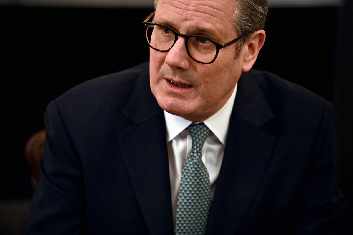 Britain's Prime Minister Keir Starmer chairs a roundtable with UK business leaders in Downing Street in London on April 3, 2025. Photo by Ben STANSALL / POOL / AFP