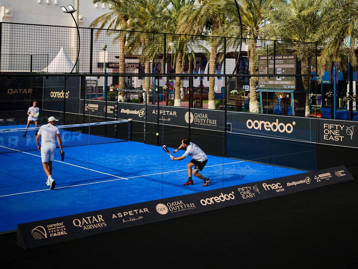 File photo of action during the Ooredoo Qatar Major Premier Padel 2025
