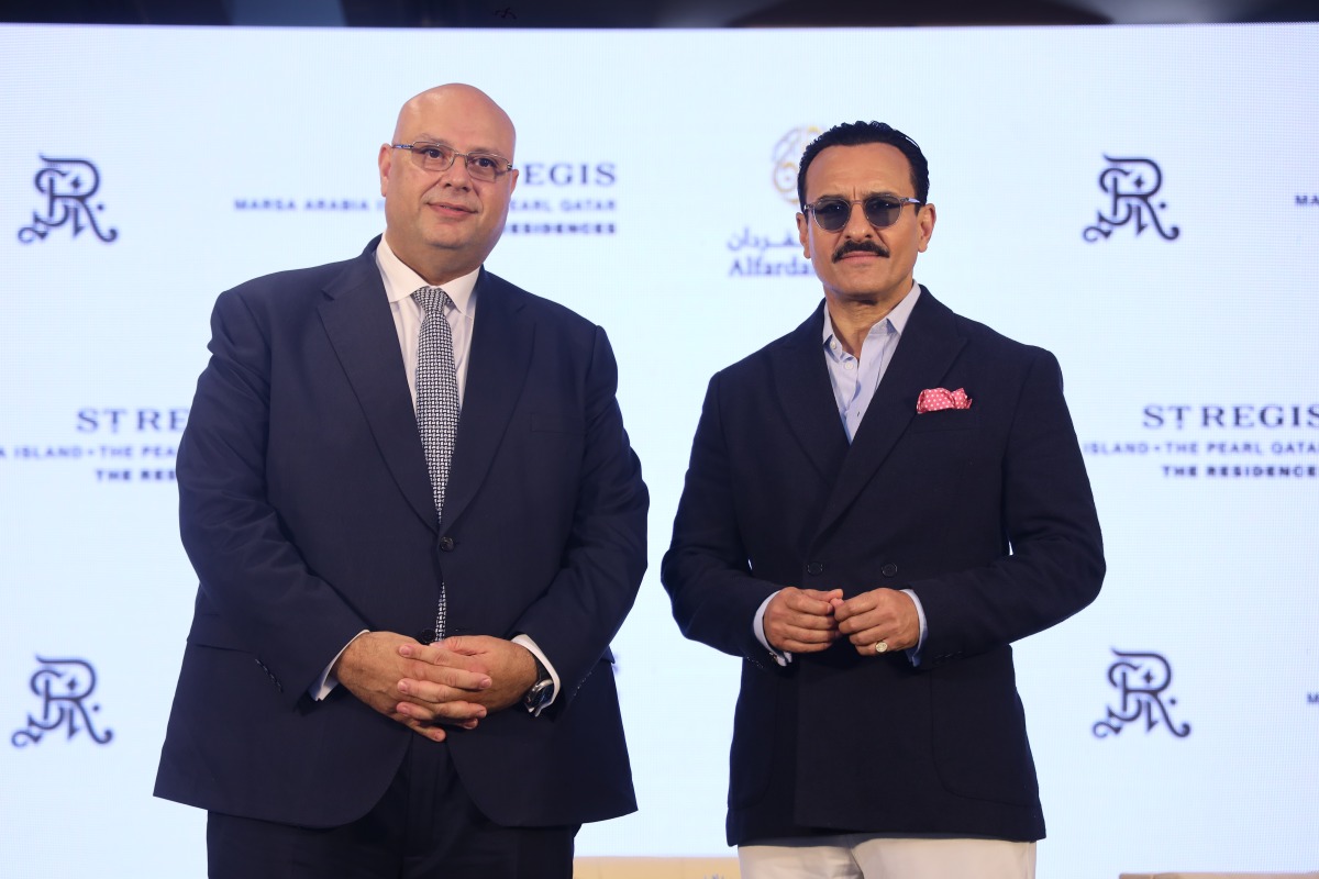 COO of Alfardan Hospitality Wissam Suleiman with Bollywood actor Saif Ali Khan.