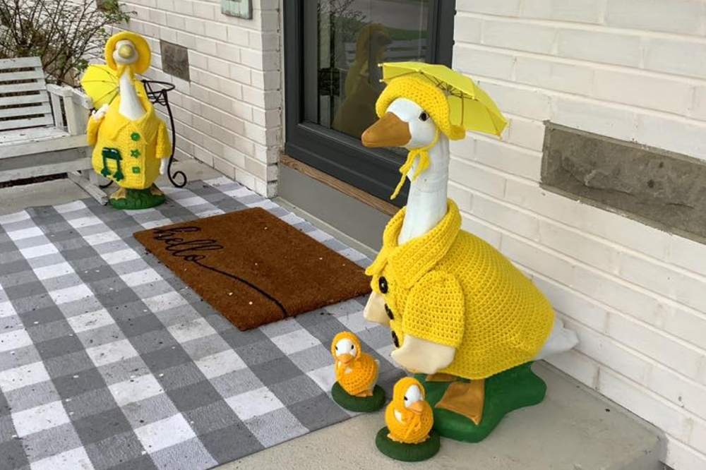 A big part of the goose trend includes dressing the birds for seasonal occasions. Pic: Lori Somen