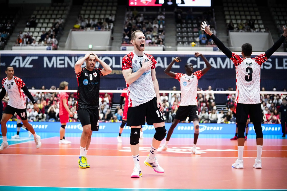 Al Rayyan players react during the semi-final yesterday.