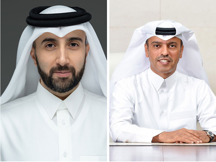 QIA CEO, Mohammed Saif Saeed Al Sowaidi (left) and QNB Group CEO, Abdulla Mubarak Al Khalifa.