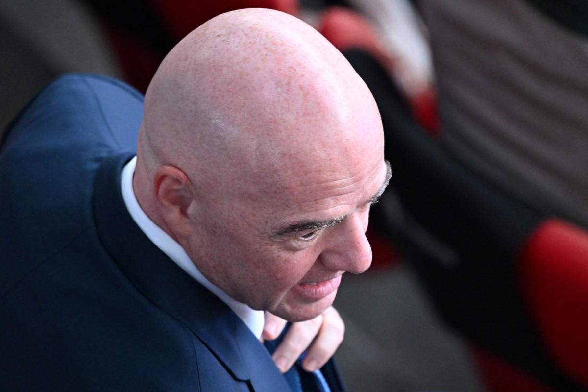 FIFA President Gianni Infantino attends the UEFA Champions League final football match between Paris Saint-Germain (PSG) and Inter Milan in Munich, southern Germany on May 31, 2025.
(Photo by Kirill Kudryavtsev / AFP)
