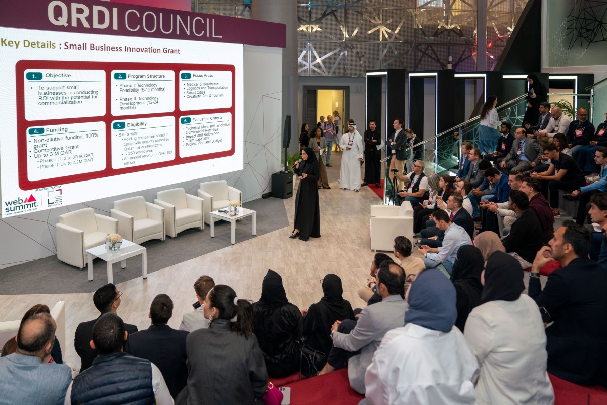 Participants during a session hosted by QRDI Council at the Web Summit Qatar 2025.