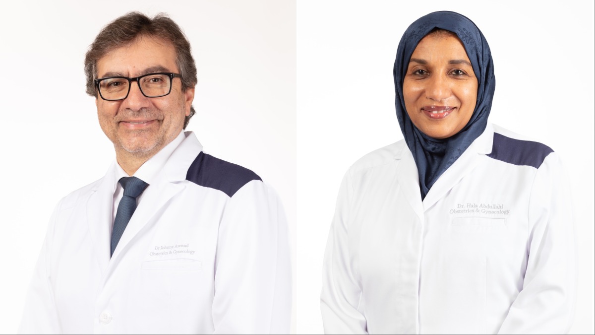 Prof. Johnny Awwad (left) and Dr. Hala Abdullahi (right)