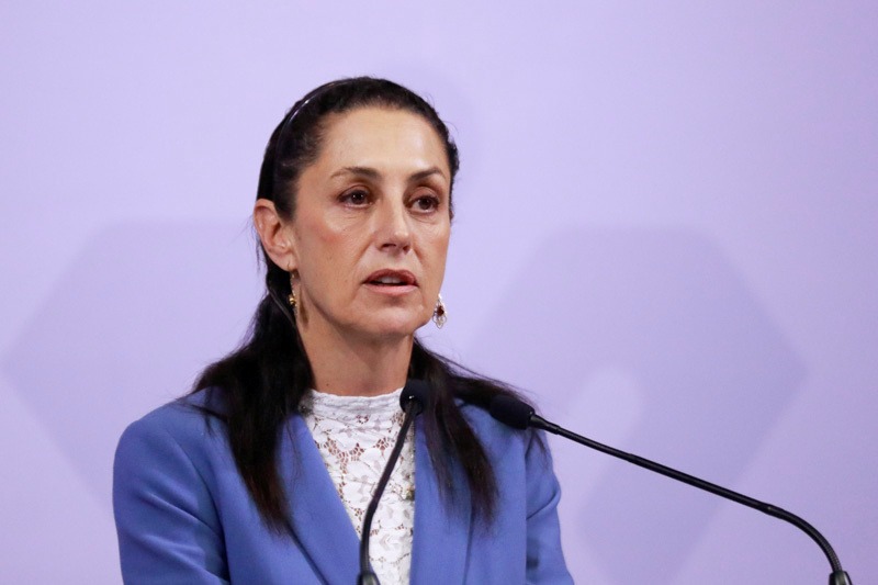 File photo of Mexico's president Claudia Sheinbaum. REUTERS/Henry Romero/File Photo