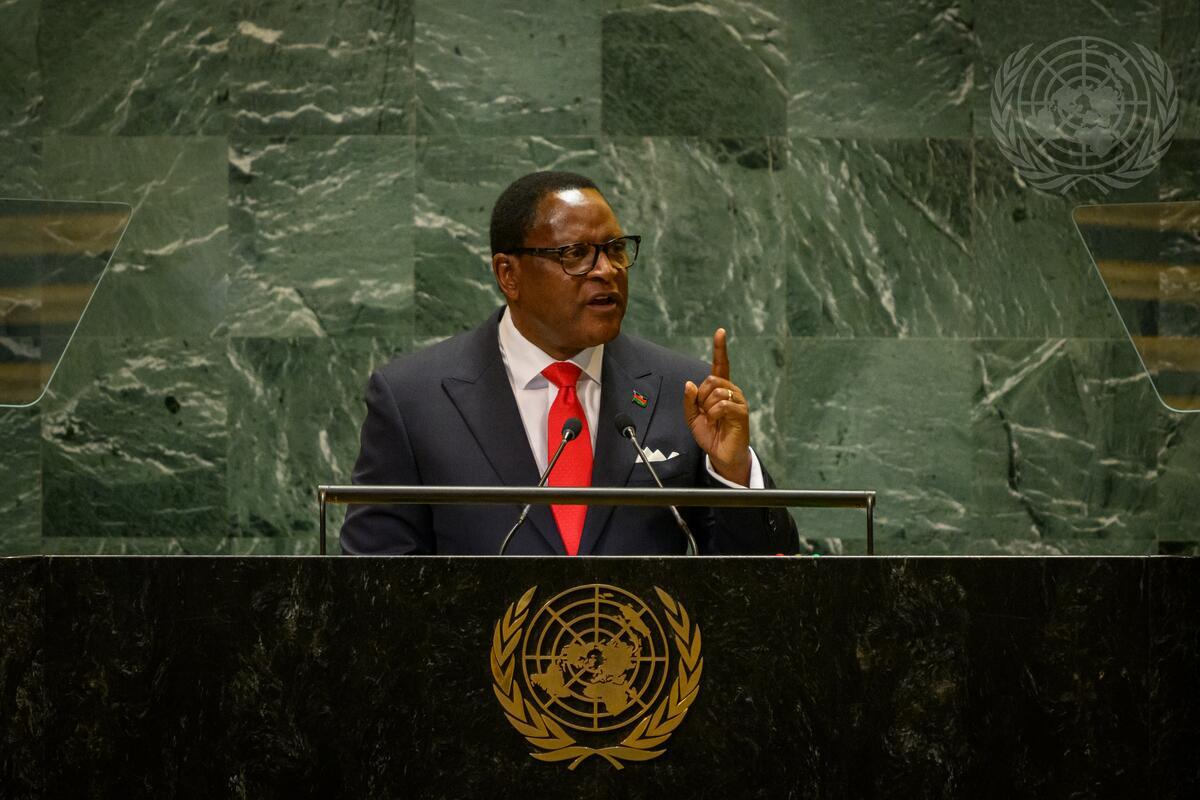 Malawian President Lazarus Chakwera / UN photo
