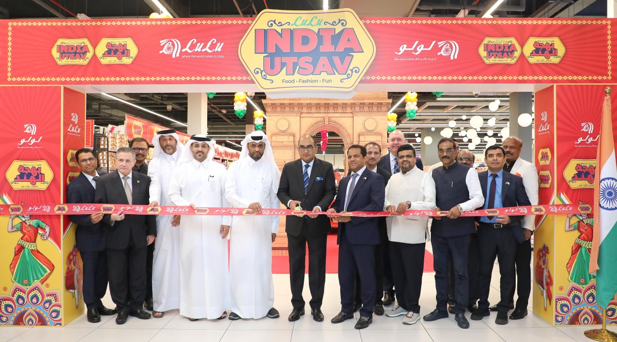 Ambassador of India to Qatar H E Vipul inaugurating the India Utsav.
