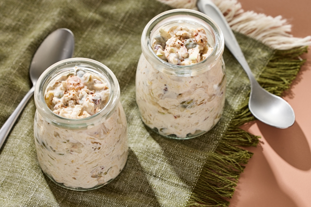 Pear Overnight Oats. Picture: Tom McCorkle; food styling by Gina Nistico/Both for the Washington Post
 