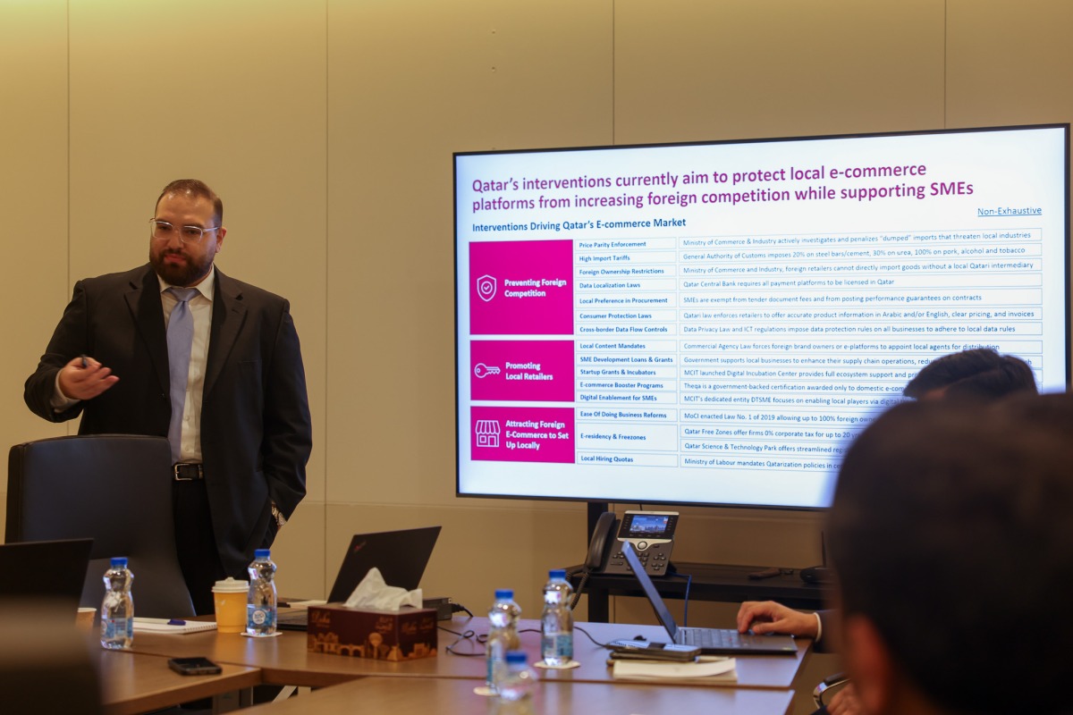 Workshop entitled ‘The Impact of E-Commerce on the Local Retail Sector’ in progress.