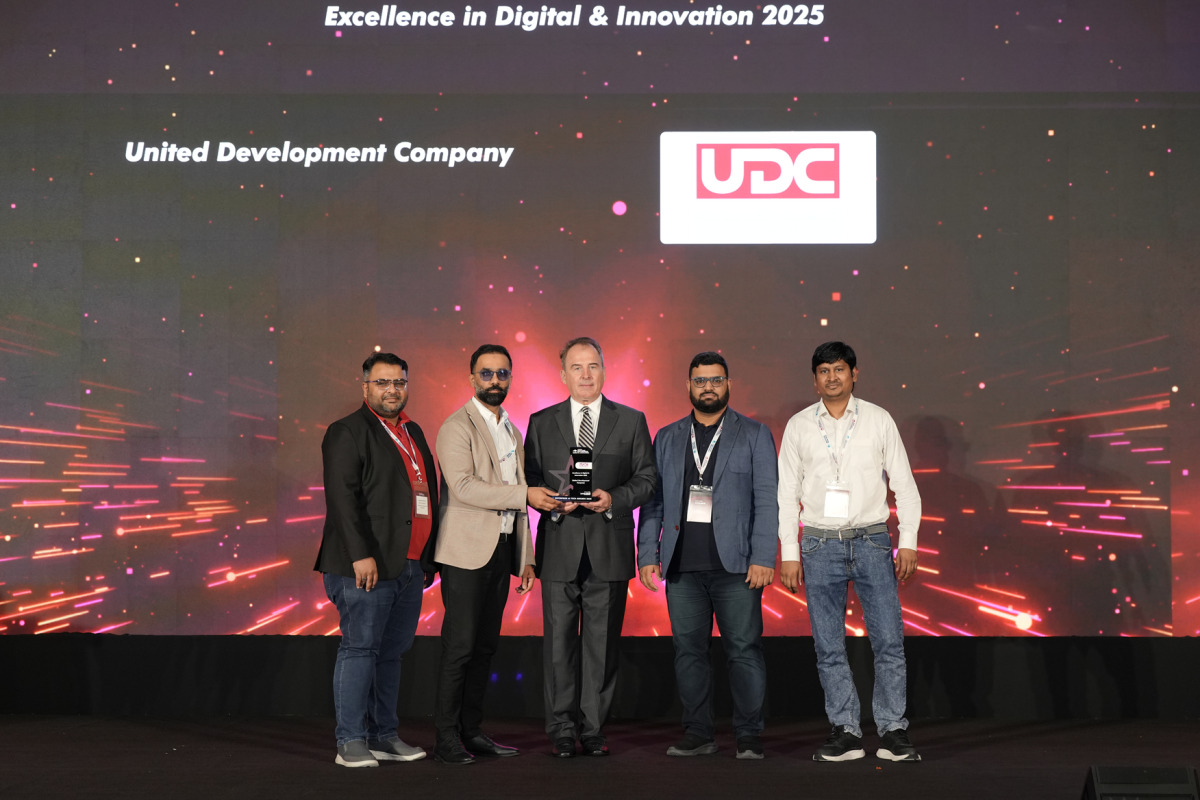 UDC officials receiving the award during the event.