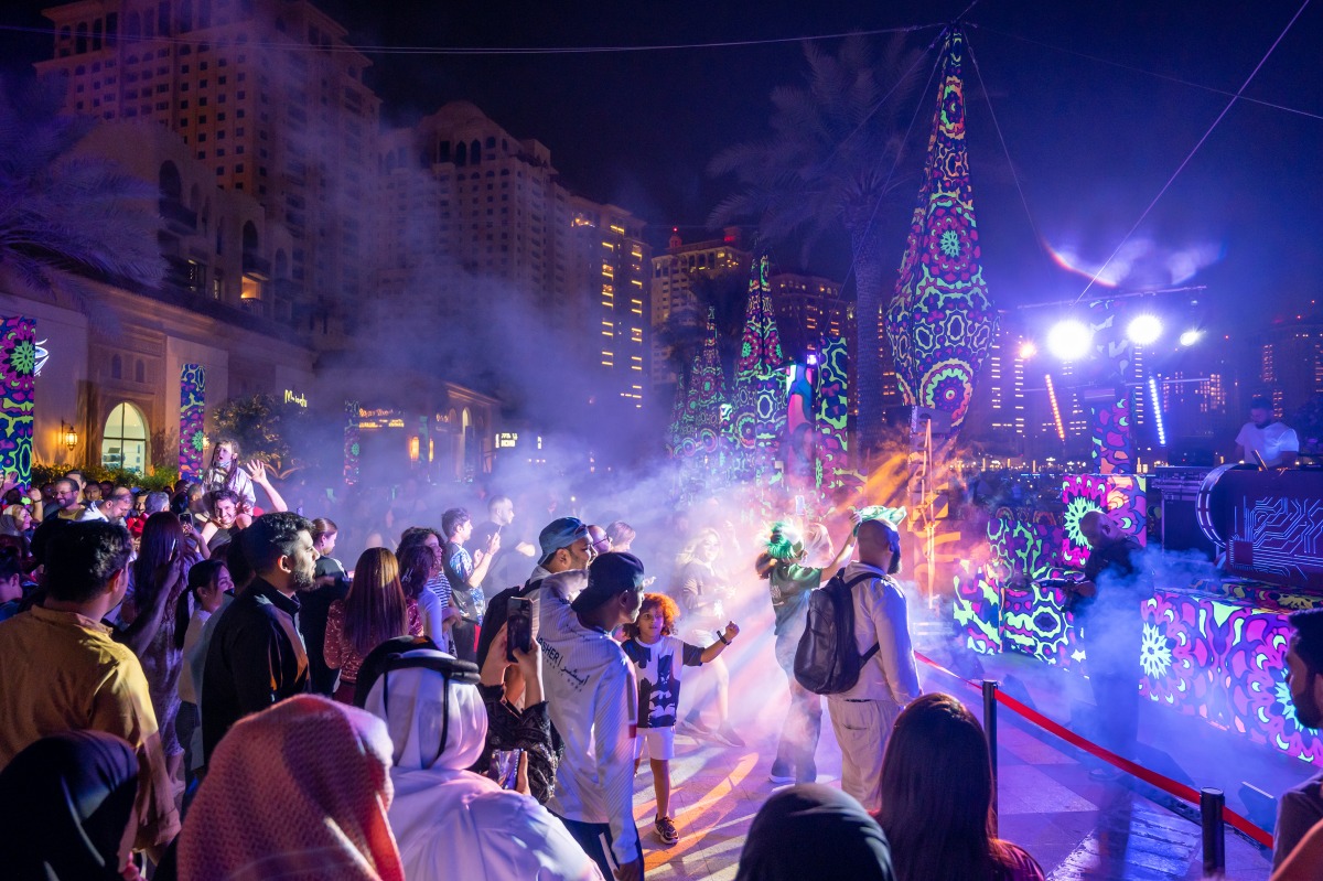 Football fans celebrating the vibrant community atmosphere at fan zone in Pearl. (FILE PHOTO)