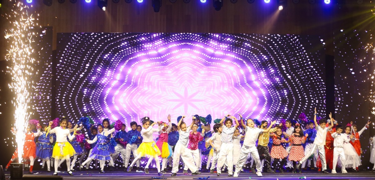 Loyola International School students perform at the annual day event. 
