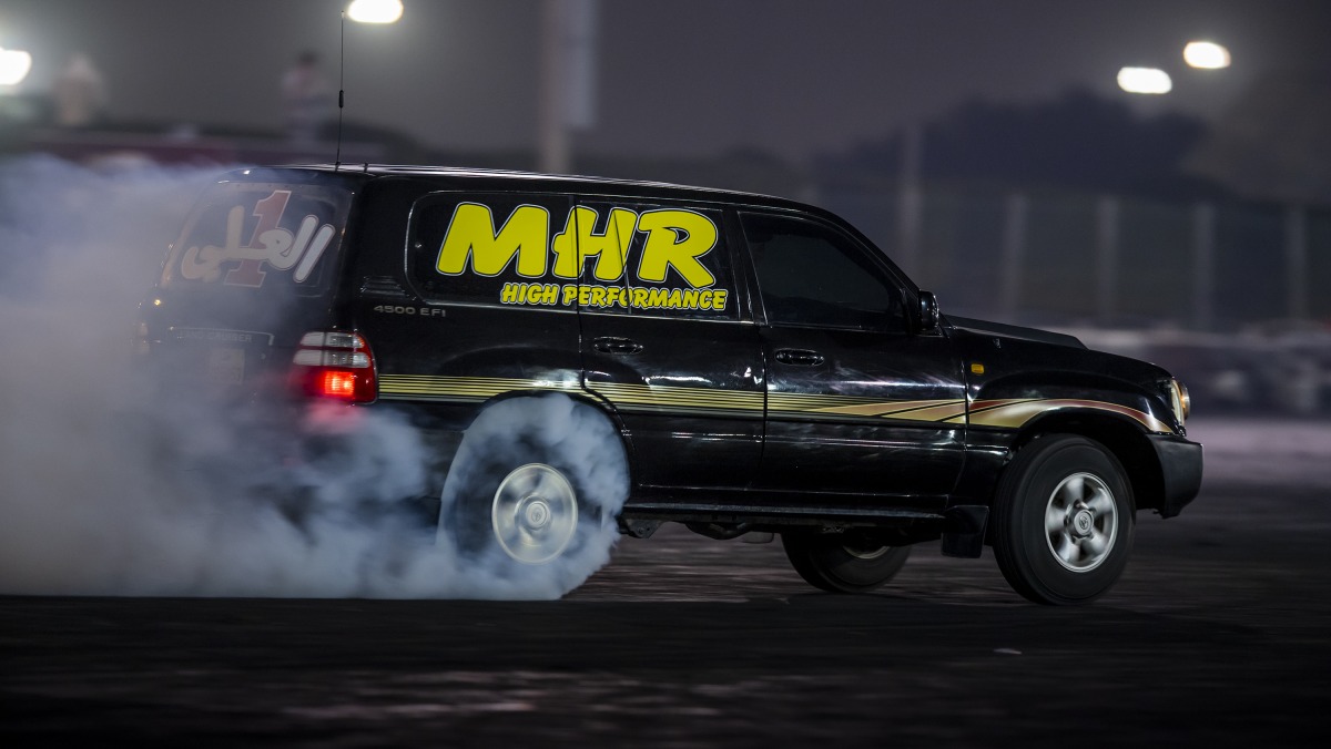 Action during the second round of the Qatar Freestyle Championship. 
