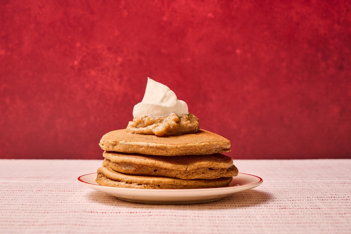 Gingerbread pancakes with Date Caramel drizzle. Pic by Lauren Bulbin/The Washington Post; food styling by Lisa Cherkasky