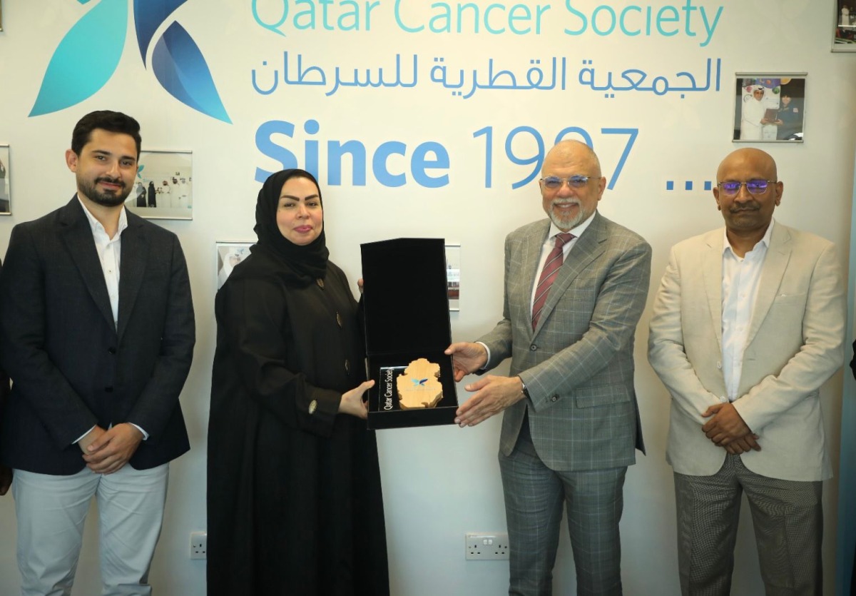 General Manager of QCS, Mona Ashkanani and Chief Executive Officer of Fine Hygienic Holding, Maurizio Patarnello with other officials at the agreement signing event.  
