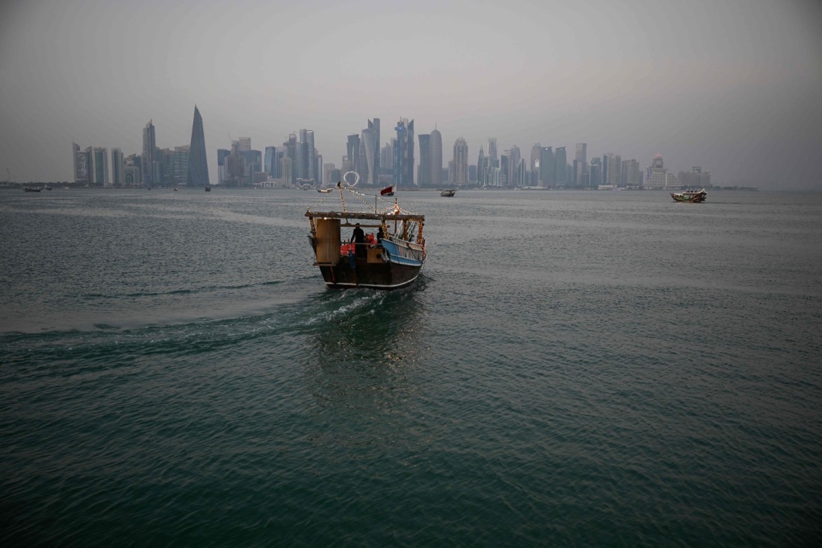 Doha Corniche with the city skyline in the background on January 13, 2026. Photos by Mahmud HAMS / AFP

