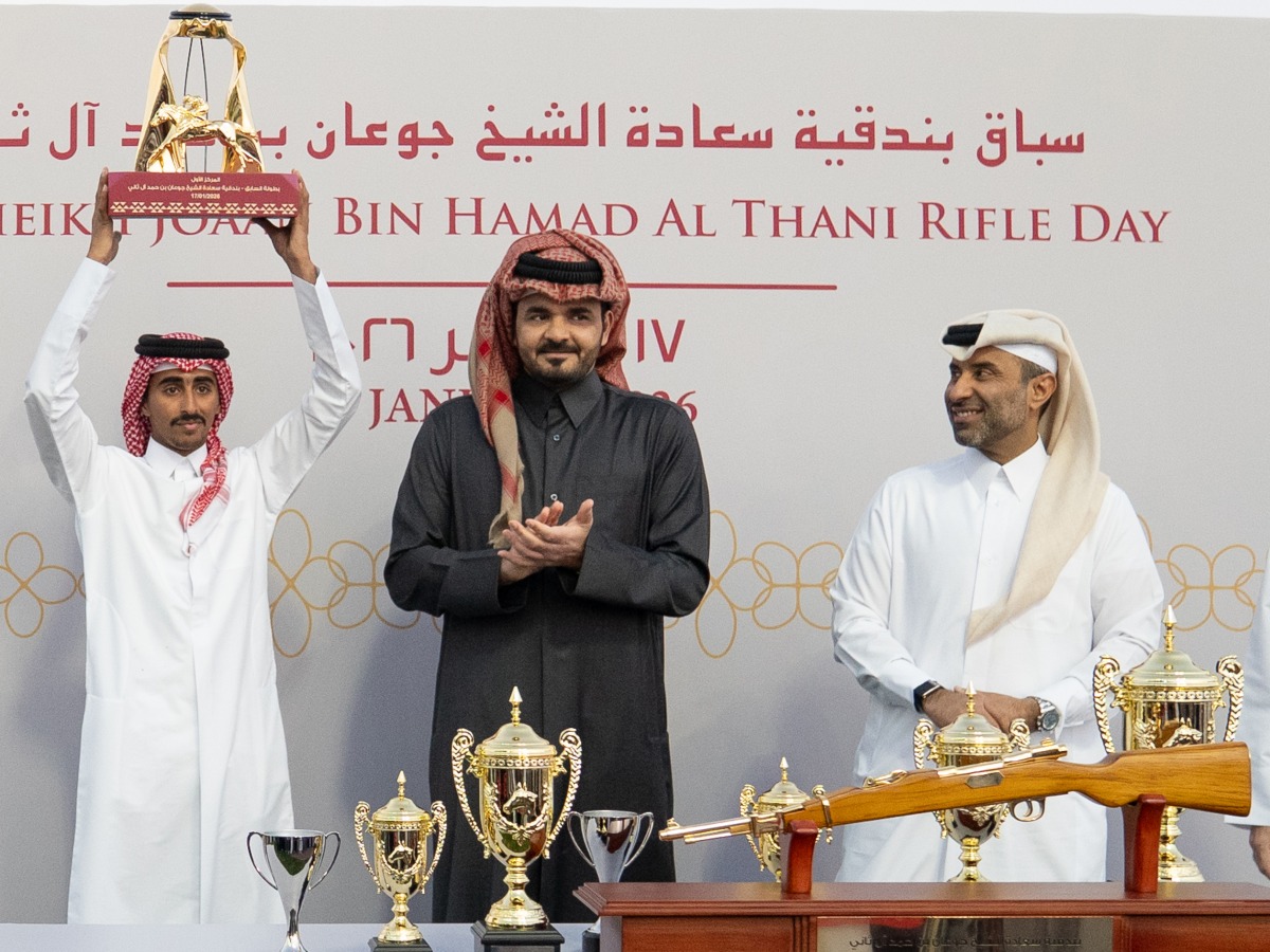 H E Sheikh Joaan bin Hamad Al Thani honoured the top riders of the Al Sabiq Championship. Mohammed Kamaan Saeed Al Hajri, aboard Malzoom, won the title.