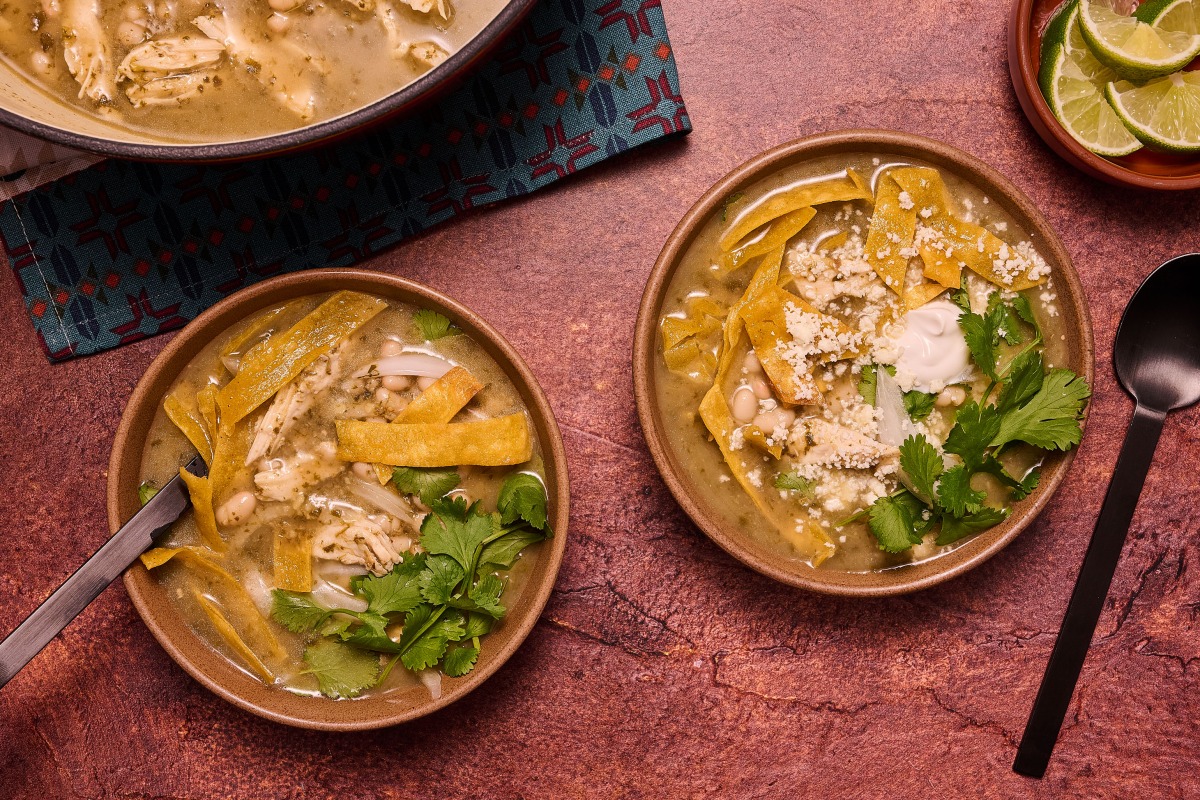 Tortilla Soup Verde. Photo credit: Lauren Bulbin/The Washington Post; food styling by Carolyn Robb
