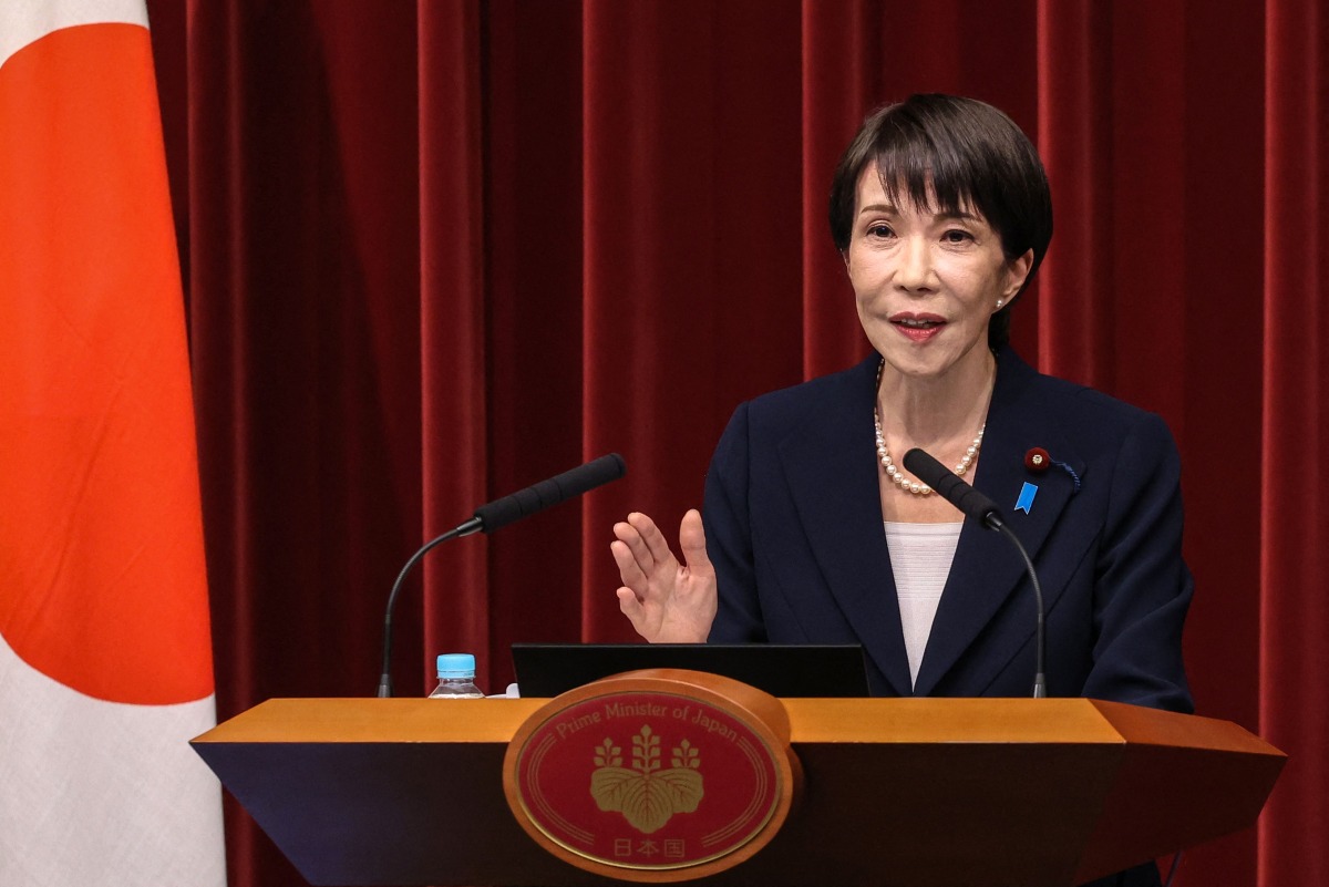 Japan's Prime Minister Sanae Takaichi speaks during a press conference at the Prime Minister's Office in Tokyo on January 19, 2026. Photo by Rodrigo Reyes Marin / POOL / AFP