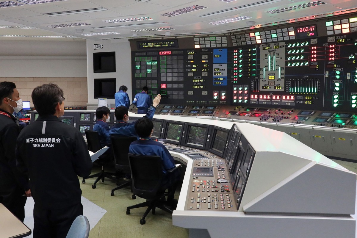 This photo shows the reactor startup procedure for Unit 6 at the Tokyo Electric Power Company Kashiwazaki-Kariwa Nuclear Power Plant's central control room in Kariwa Village, Niigata Prefecture on January 21, 2026. Photo by JAPAN POOL / JIJI PRESS / AFP