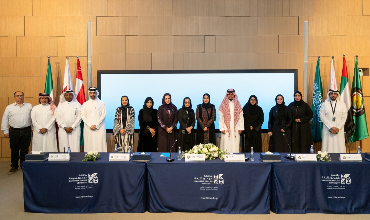 Officials and staff from Hamad Bin Khalifa University and other entities  during the event.