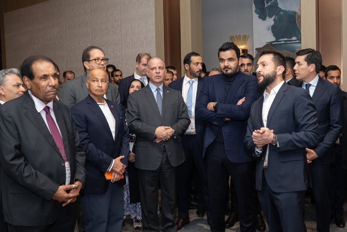 Association of National Olympic Committees and Qatar Olympic Committee President H E Sheikh Joaan bin Hamad Al Thani with other delegates during a dinner banquet hosted by the Olympic Council of Asia in cooperation with the National Olympic Committee of Uzbekistan, on the sidelines of the OCA General Assembly, in Tashkent.