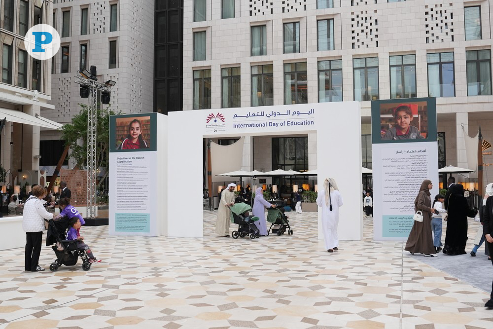 Qatar Foundation's International Education Day activities held at Barahat Msheireb under the theme “Education is Everyone’s Responsibility.
