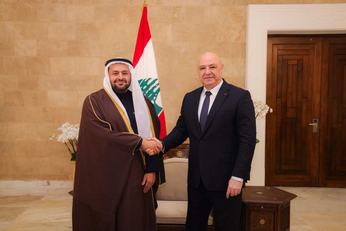 President of the Republic of Lebanon H E General Joseph Aoun met with Minister of State at the Ministry of Foreign Affairs H E Dr. Mohammed bin Abdulaziz bin Saleh Al Khulaifi.
