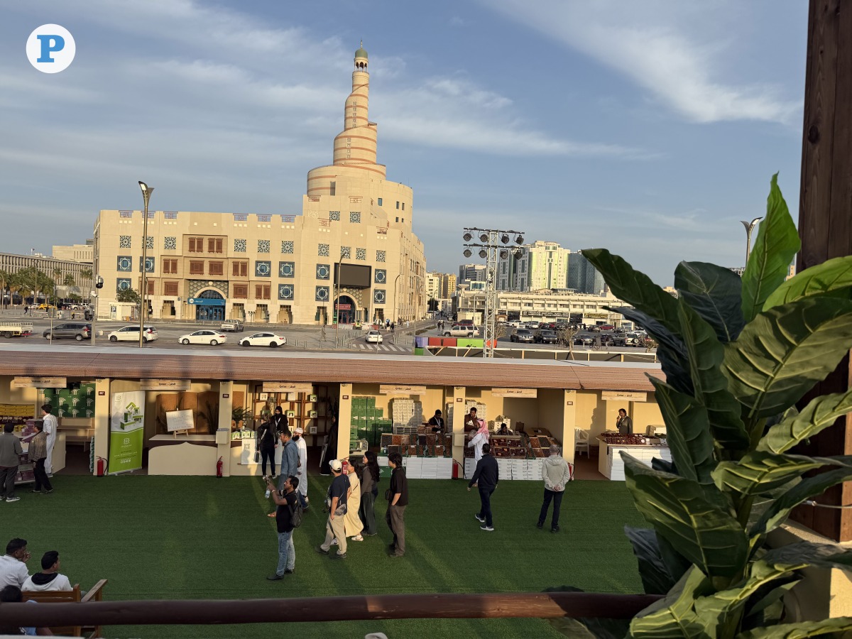 Stalls set up as part of the dates exhibition at Souq Waqif.
Pic: Mahmoud Elmazaty /the peninsula