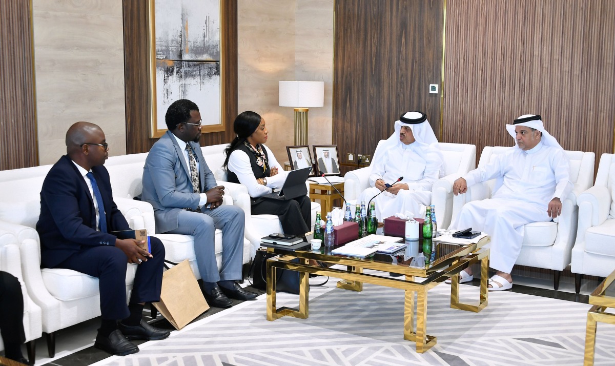 Qatar Chamber and Tanzanian officials during the meeting.