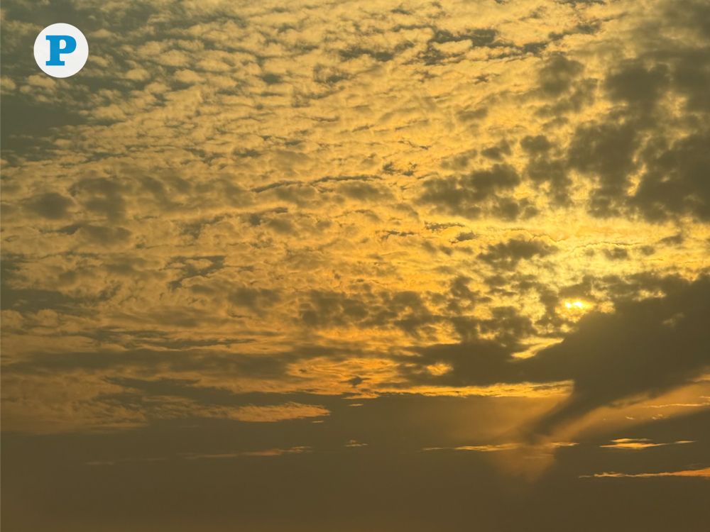 Golden hour hues illuminate a textured sky over Mesaimeer, Doha on December 25, 2025.
Photo by Vishnu Prasad KS / The Peninsula