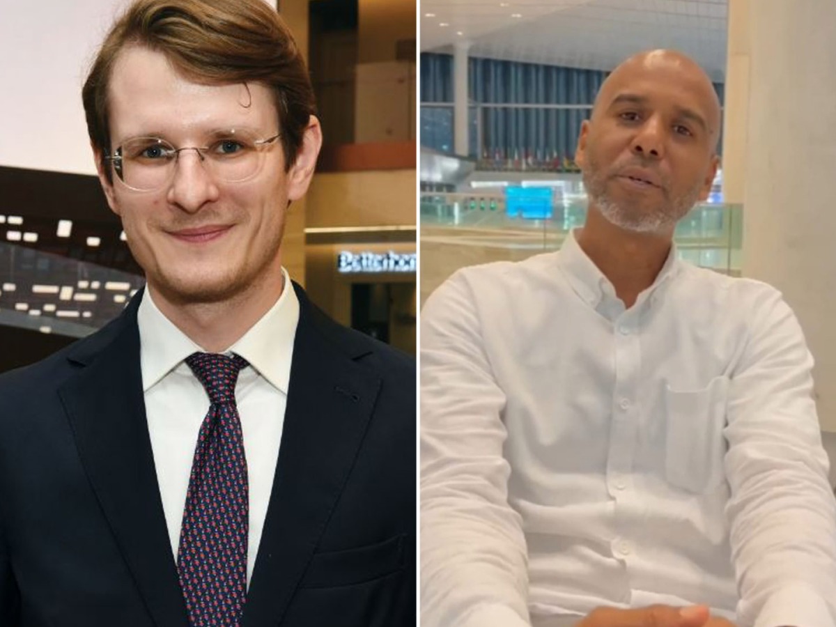 Felix Katterl (left) and Nasreldin Salhin