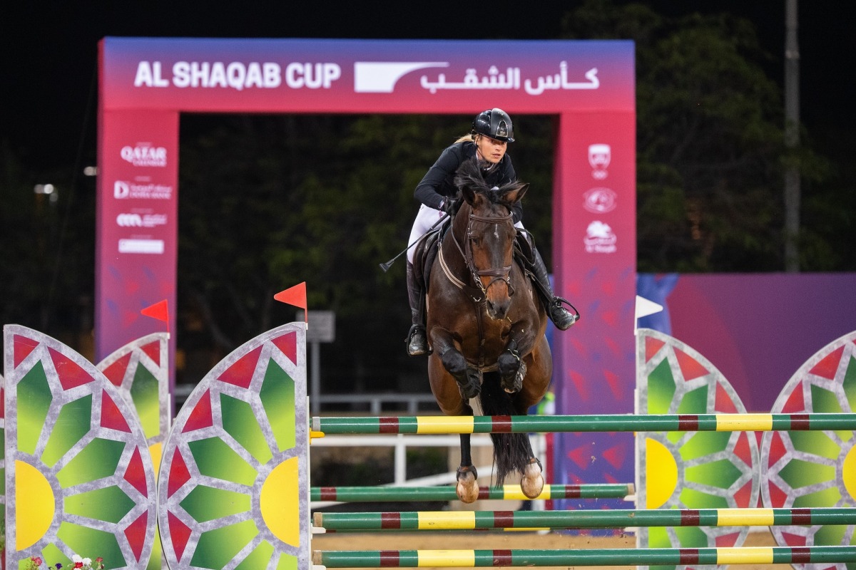Kristen Vanderveen in action astride Bull Run's Mary.