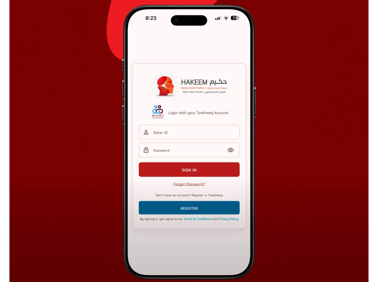 File picture of Qatar Red Crescent Society in Doha