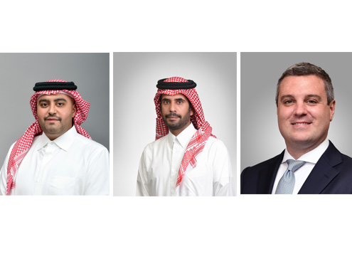 FROM LEFT: GWC Group Chairman Sheikh Mohammed bin Hamad bin Jassim bin Jaber Al Thani, GWC Group Managing Director Sheikh Abdulla bin Fahad bin Jassim bin Jaber Al Thani, and GWC Group CEO Matthew Kearns.