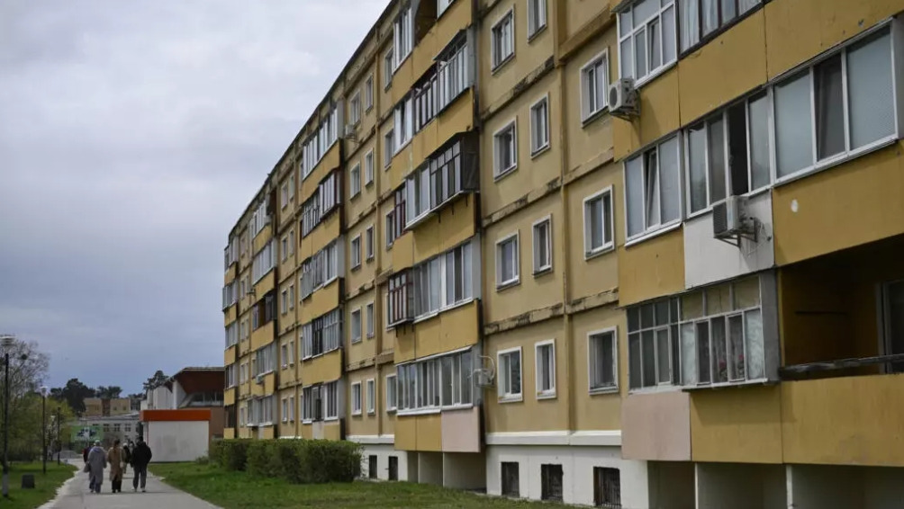 Slavutych was created to house people who lost their homes in the Chernobyl disaster, now it has become home as well for those displaced by Russia's invasion © Genya SAVILOV / AFP