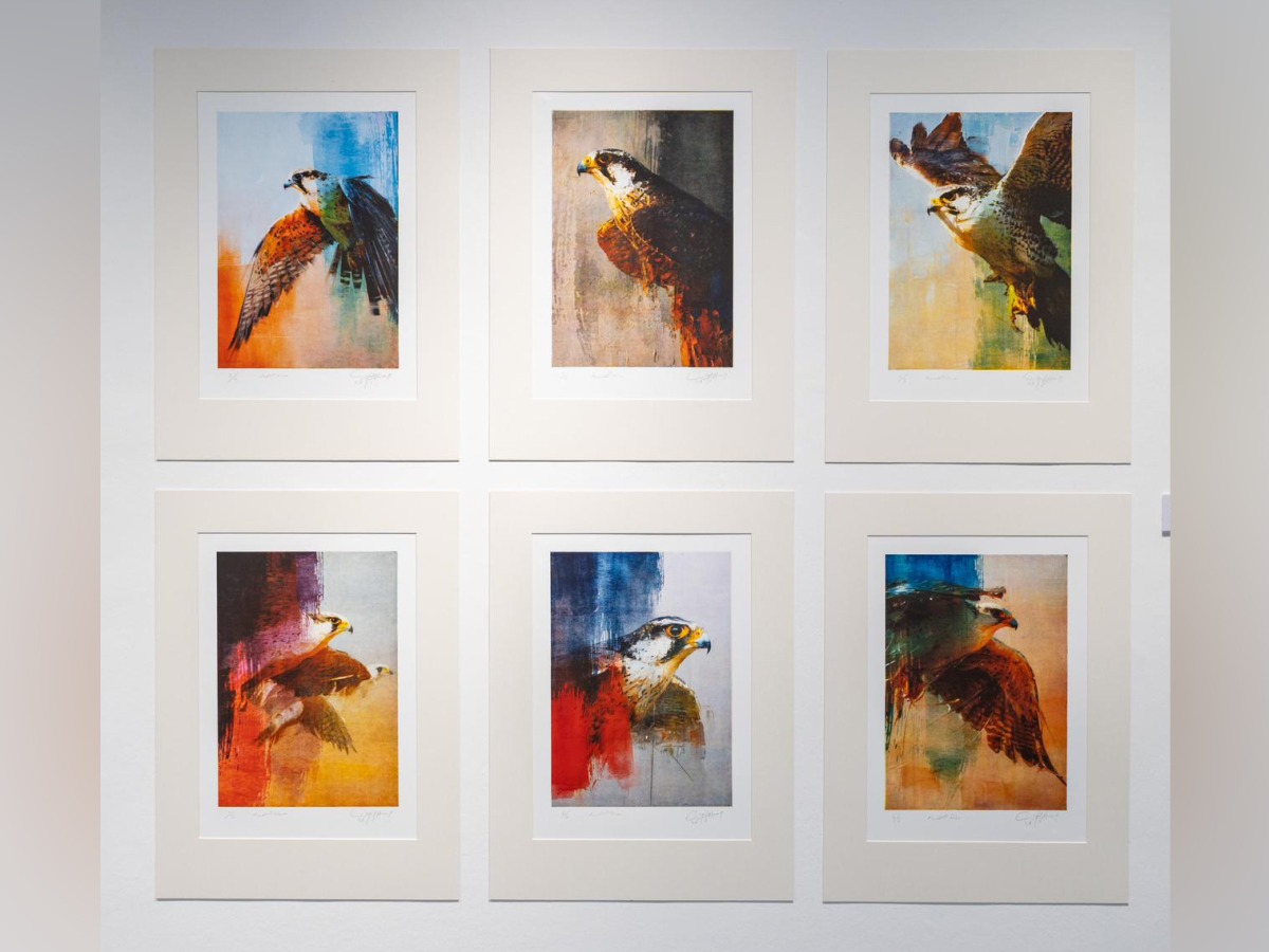 Artworks on display at the exhibition.