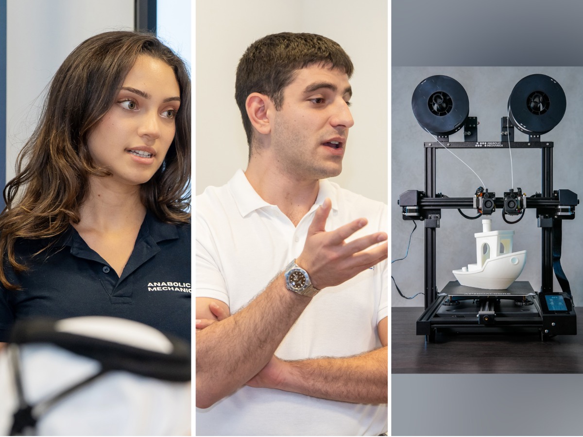 Anabolic Mechanics team and their 3D printer called DualCore.