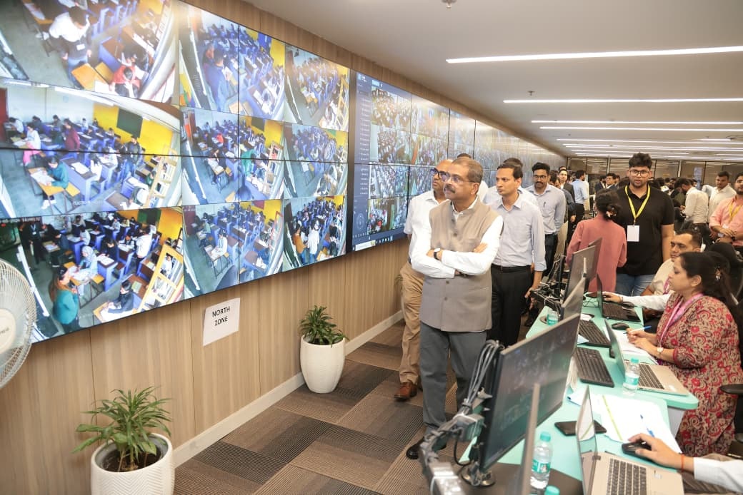 Union Minister of Education @dpradhanbjp visits the headquarters of the National Testing Agency ( @NTA_Exams )