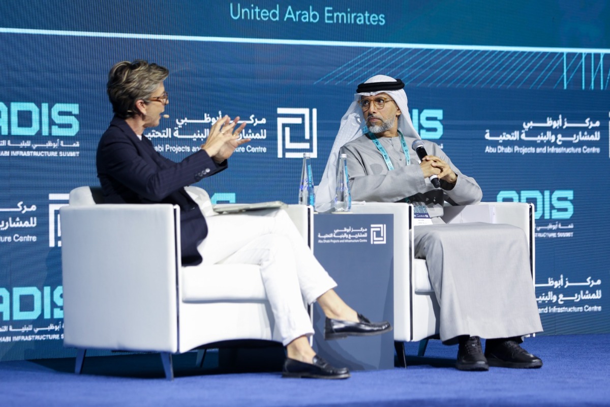 Minister of Energy and Infrastructure, H E Suhail Mohamed Al-Mazrouei of the United Arab Emirates in conversation with CNN Abu Dhabi’s Becky Anderson during the ongoing Abu Dhabi Infrastructure Summit (ADIS) 2026, yesterday.   