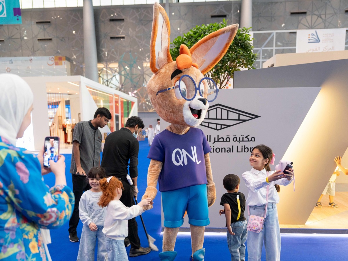 Young visitors at the previous edition of the Doha International Book Fair.