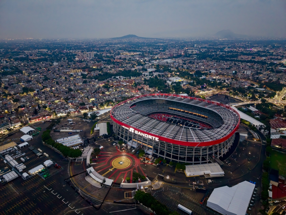 Photo of the Azteca Stadium, the venue for the opening match of the 2026 FIFA World Cup, taken on May 10, 2026, (Xinhua/Li Muzi)