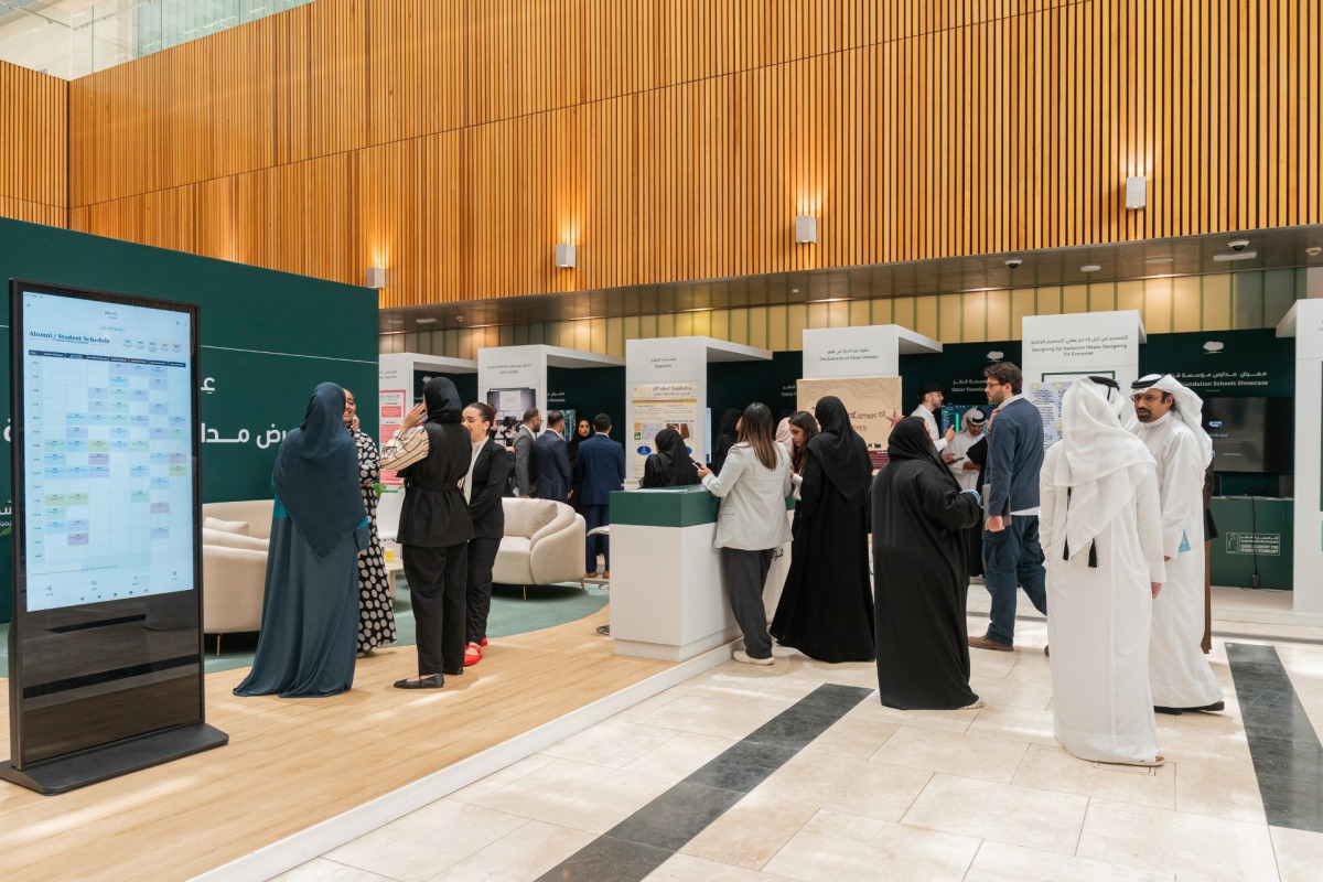 Participants during the recently-held 'Qatar Foundation Schools Showcase' event.